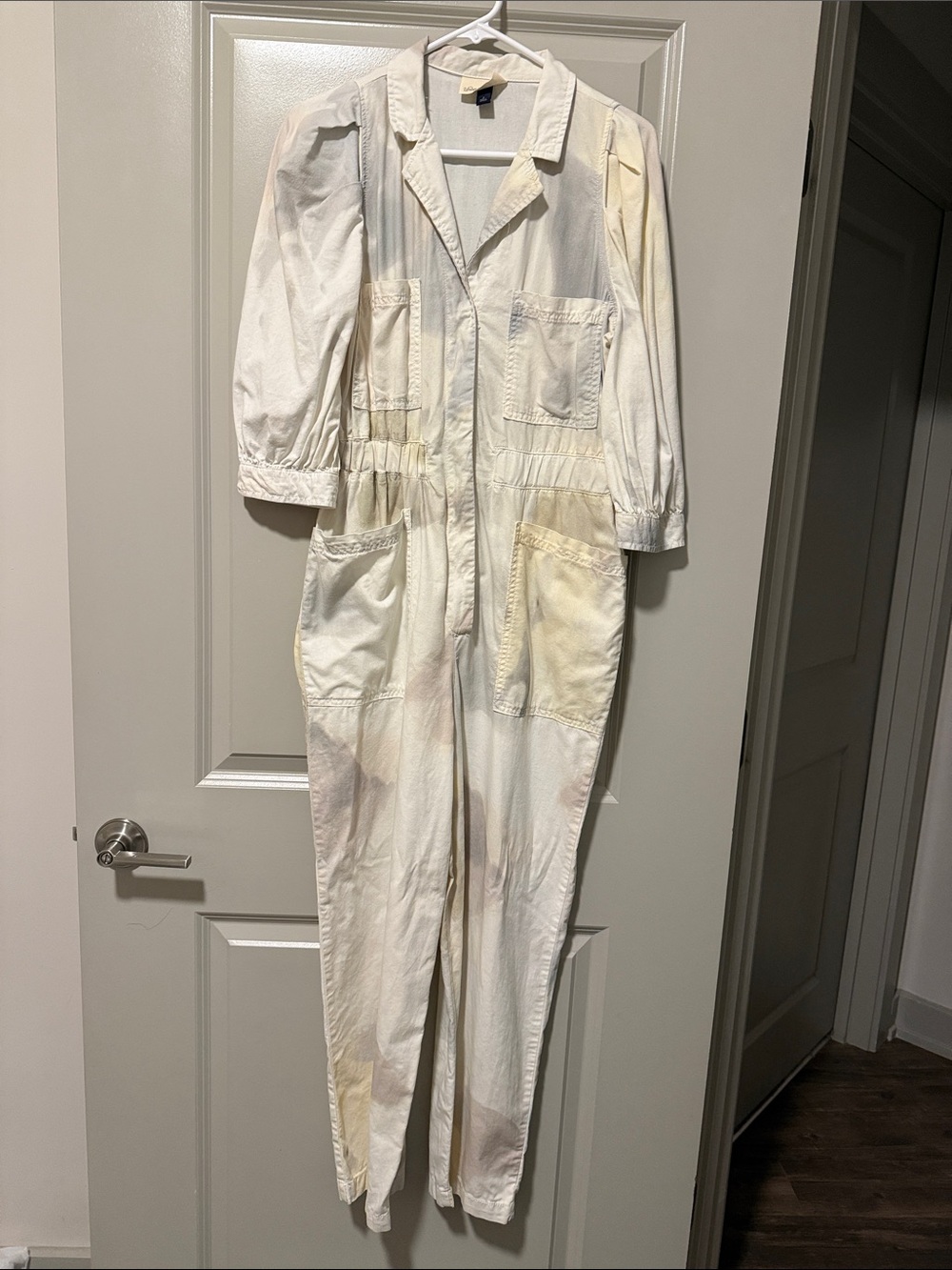Universal Thread Cream Utility Jumpsuit with Pockets